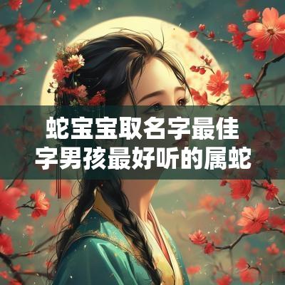 蛇宝宝取名字最佳字男孩最好听的属蛇男生好名字推荐大全