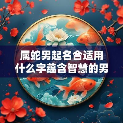 属蛇男起名合适用什么字蕴含智慧的男宝宝取名最佳用字解析