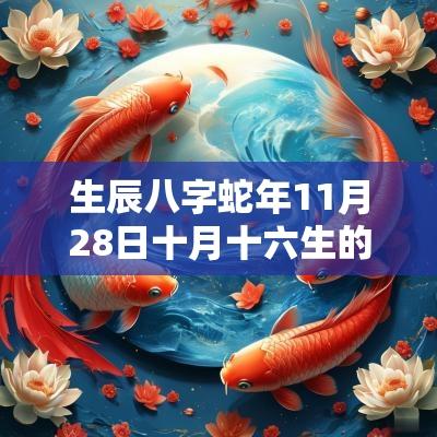 生辰八字蛇年11月28日十月十六生的女生五行旺缺详解