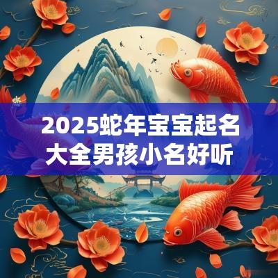 2025蛇年宝宝起名大全男孩小名好听别致的宝宝小名