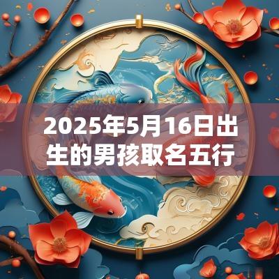2025年5月16日出生的男孩取名五行不缺大气的名字
