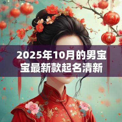 2025年10月的男宝宝最新款起名清新俊逸的男生名字