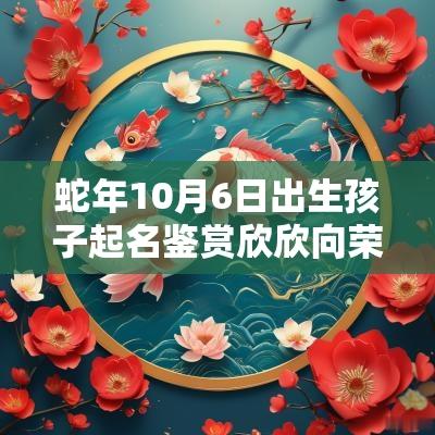 蛇年10月6日出生孩子起名鉴赏欣欣向荣的宝宝名字大全