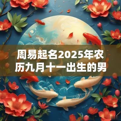 周易起名2025年农历九月十一出生的男孩缺火取名推荐