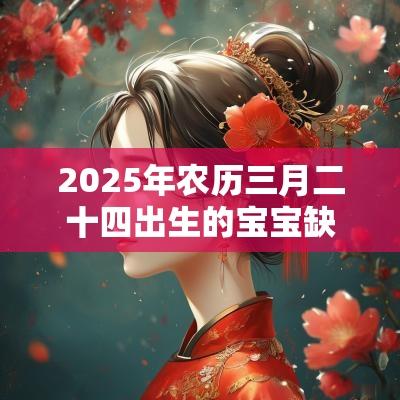 2025年农历三月二十四出生的宝宝缺什么简约名字推荐