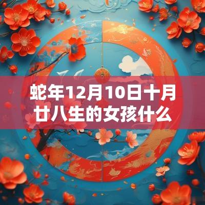 蛇年12月10日十月廿八生的女孩什么命高级好听的名字