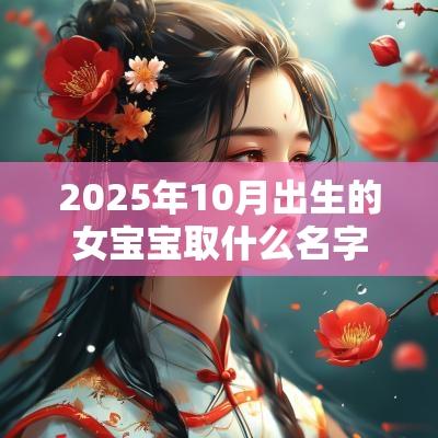 2025年10月出生的女宝宝取什么名字好结合命理取名