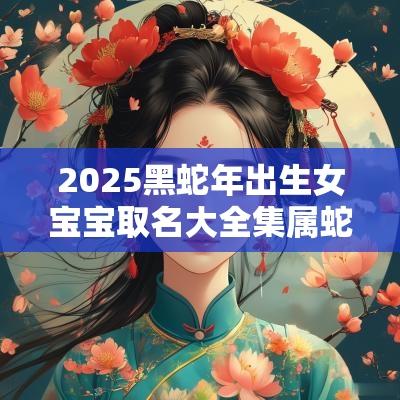 2025黑蛇年出生女宝宝取名大全集属蛇取名宜用字大全