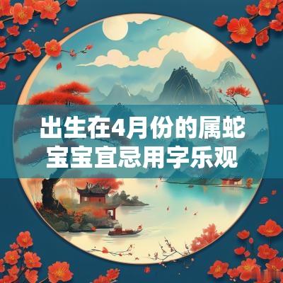 出生在4月份的属蛇宝宝宜忌用字乐观纯真的属蛇人名字