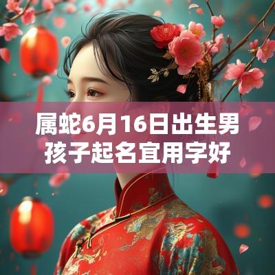 属蛇6月16日出生男孩子起名宜用字好听的男蛇宝宝名字