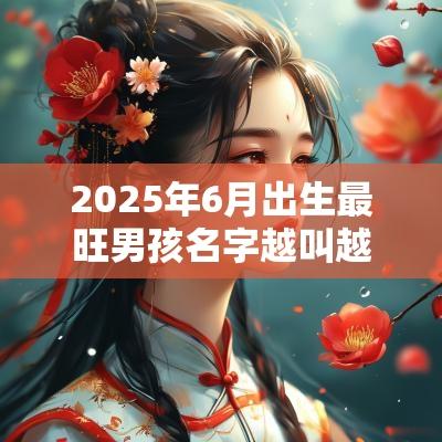 2025年6月出生最旺男孩名字越叫越有福气的男孩名字