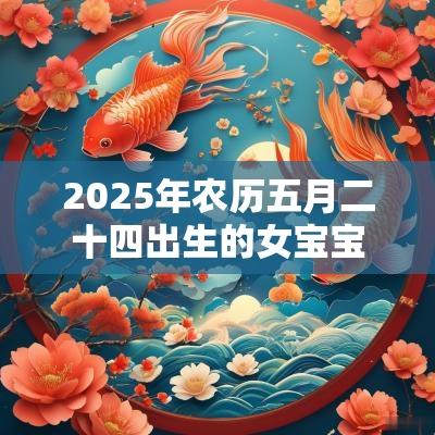 2025年农历五月二十四出生的女宝宝五行缺金好听的名字