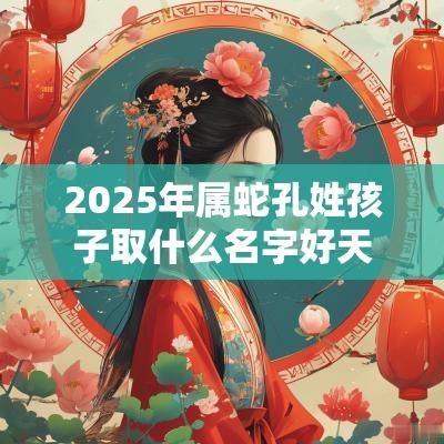 2025年属蛇孔姓孩子取什么名字好天真无邪的宝宝起名