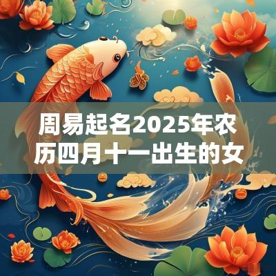 周易起名2025年农历四月十一出生的女孩缺金取名推荐