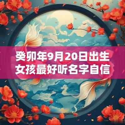 癸卯年9月20日出生女孩最好听名字自信优雅女宝宝起名