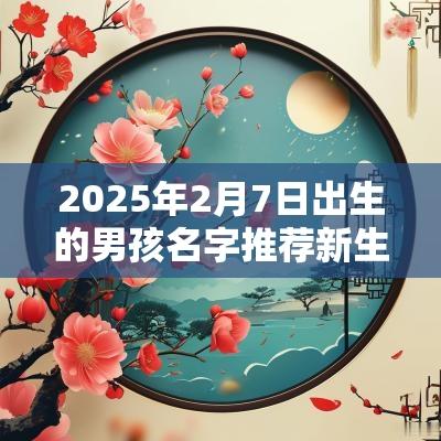 2025年2月7日出生的男孩名字推荐新生儿取名解析