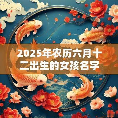 2025年农历六月十二出生的女孩名字五行缺金怎么取名