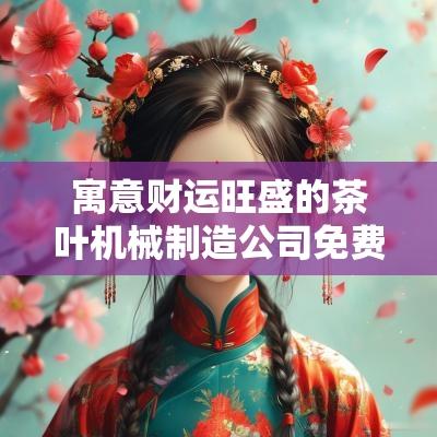 寓意财运旺盛的茶叶机械制造公司免费起名2025年最新版