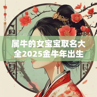 属牛的女宝宝取名大全2025金蛇年出生女孩起名宜用字