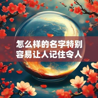 怎么样的名字特别容易让人记住令人过目不忘的宝宝名字
