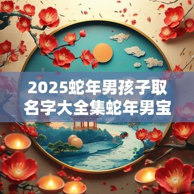 2025蛇年男孩子取名字大全集蛇年男宝宝取什么名字好
