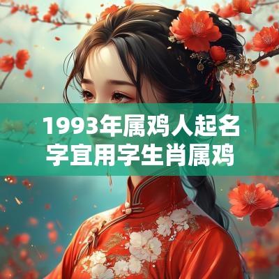 1993年属鸡人起名字宜用字生肖属鸡开公司用什么字好