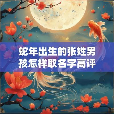 蛇年出生的张姓男孩怎样取名字高评分寓意深刻的男孩名字
