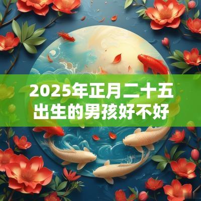 2025年正月二十五出生的男孩好不好八字五行查询取名