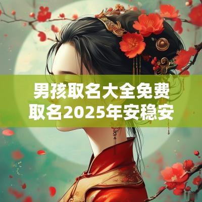 男孩取名大全免费取名2025年安稳安宁的男宝宝名字
