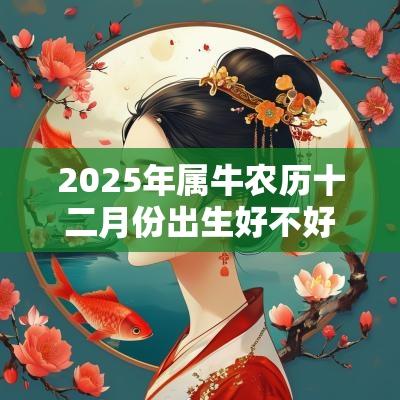 2025年属牛农历十二月份出生好不好取名宜忌用字大全