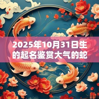 2025年10月31日生的起名鉴赏大气的蛇年孩子名字