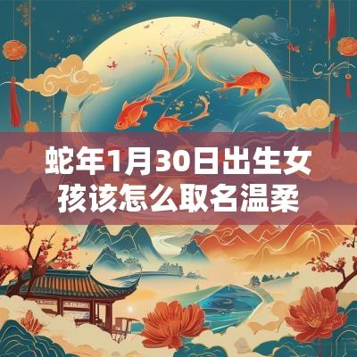 蛇年1月30日出生女孩该怎么取名温柔知性的女孩名字集锦
