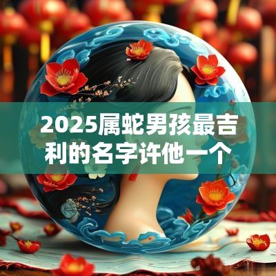 2025属蛇男孩最吉利的名字许他一个越挫越勇的人生