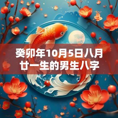 癸卯年10月5日八月廿一生的男生八字取名大气响亮的名字