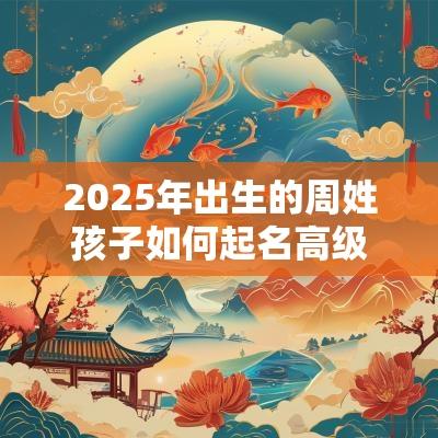 2025年出生的周姓孩子如何起名高级有用的起名字技巧