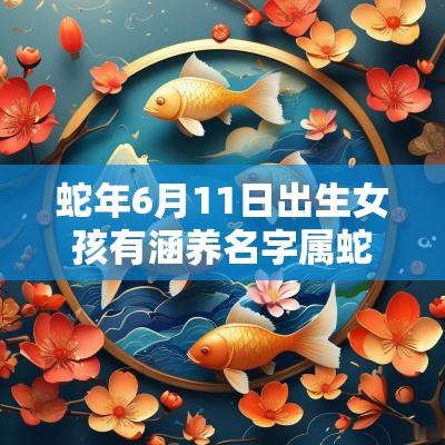 蛇年6月11日出生女孩有涵养名字属蛇满分女生取名大全
