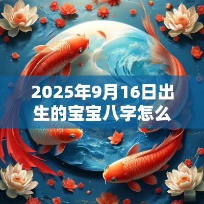 2025年9月16日出生的宝宝八字怎么排五行缺火取名