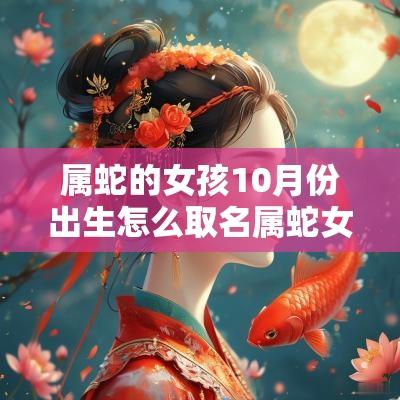 属蛇的女孩10月份出生怎么取名属蛇女孩最佳名字大全