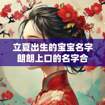 立夏出生的宝宝名字朗朗上口的名字合集蓬勃自信