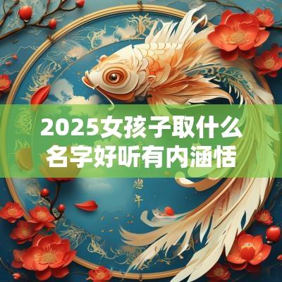2025女孩子取什么名字好听有内涵恬静雅致、大家闺秀