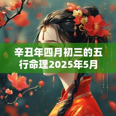 辛丑年四月初三的五行命理2025年5月14日出生起名