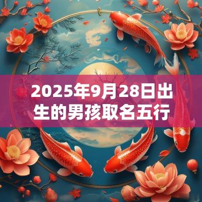 2025年9月28日出生的男孩取名五行缺水大气的名字