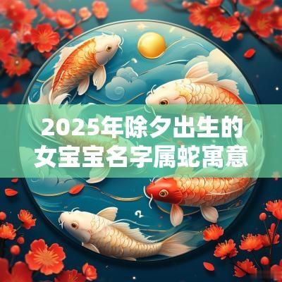 2025年除夕出生的女宝宝名字属蛇寓意美好的女生名字