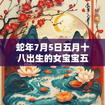 蛇年7月5日五月十八出生的女宝宝五行取名有内涵的名字