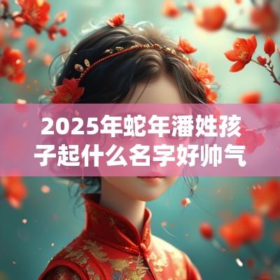 2025年蛇年潘姓孩子起什么名字好帅气俊朗的宝宝取名
