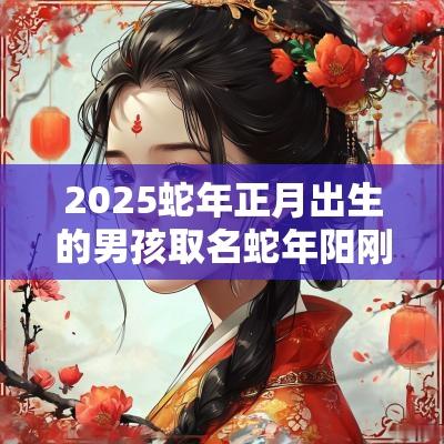 2025蛇年正月出生的男孩取名蛇年阳刚大气的男孩名字