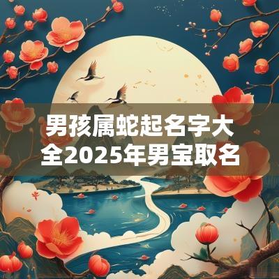 男孩属蛇起名字大全2025年男宝取名100分精选名字