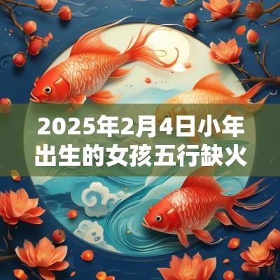 2025年2月4日小年出生的女孩五行缺火命运解析与取名