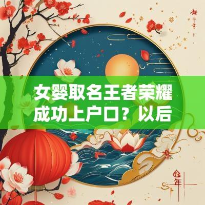 女婴取名王者荣耀成功上户口？以后就是王者荣耀代表人了！