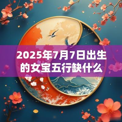 2025年7月7日出生的女宝五行缺什么八字算命取名字